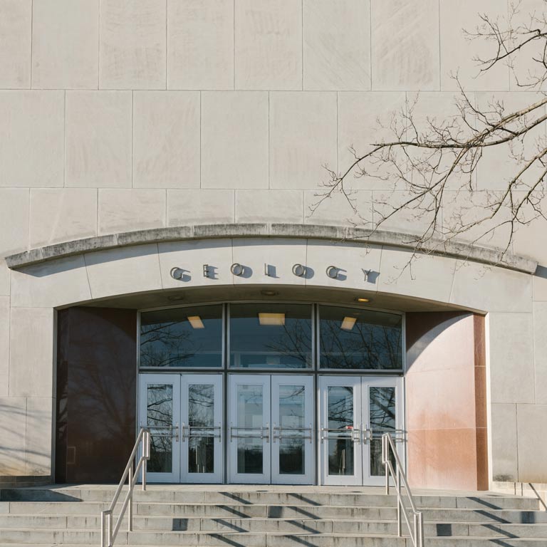 Geology building front entrance